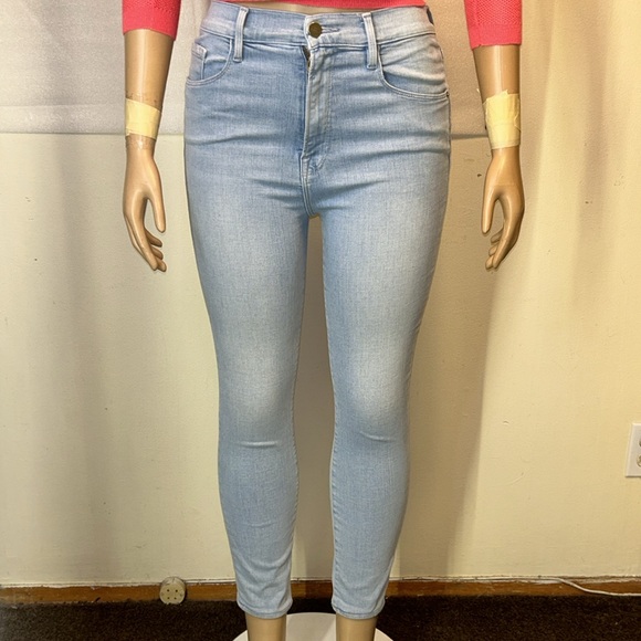 Frame Denim Ali High Rise Cigarette in Blue Opus Cropped Skinny size 28 - Picture 11 of 16